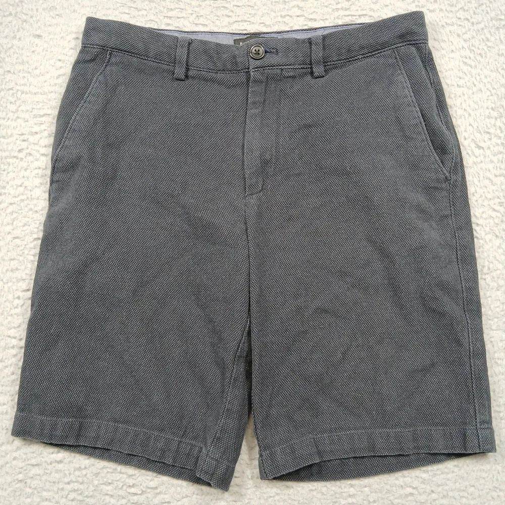 Banana Republic Men's 30 Emerson‎ Short Gray Textured Chino Flat Front